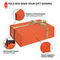 FSC UV Coating Πορτοκαλί χάρτινο κουτί δώρου Άκαμπτο κουτί συσκευασίας με κορδέλα