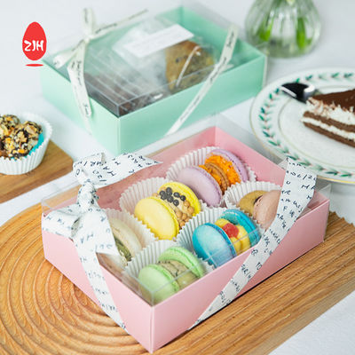 Ανακυκλώσιμο κουτί μπισκότων Macaron Συσκευασία Κέικ Κουτί σοκολάτας