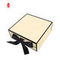 Προσαρμοσμένο λογότυπο Μαύρο άκαμπτο χαρτί από χαρτόνι για μαλλιά Κουτιά συσκευασίας δώρου με κορδέλα
