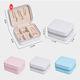 Travel Portable Storage Pu Leather Jewelry Box Jewelry Display Earring Organizer Box