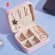 Travel Portable Storage Pu Leather Jewelry Box Jewelry Display Earring Organizer Box