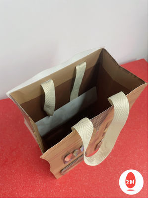 Eco ο φιλικός 120gsm Μαύρος τσαντών τροφίμων take-$l*away με το εξατομικευμένο λογότυπο